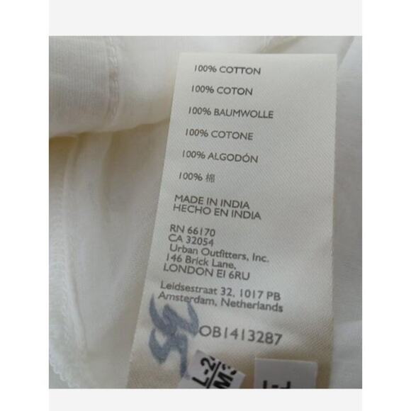 Free People Savannah Ruffle Button Down Blouse Medium New Boho Festival Top $128 - Picture 7 of 7